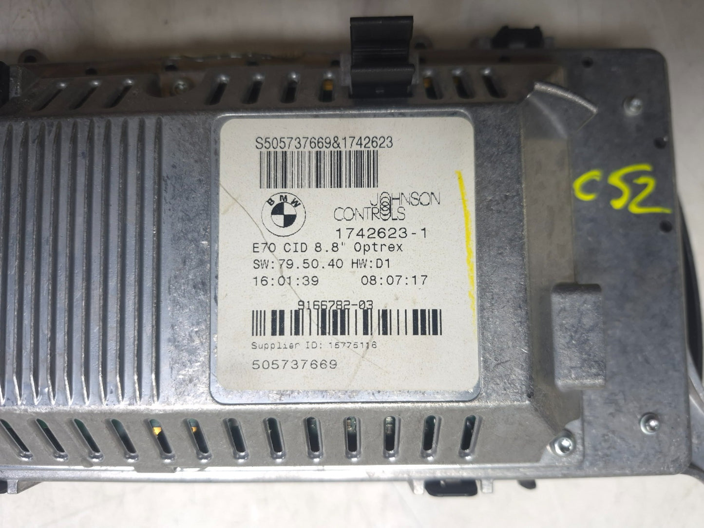 2008 BMW BMW X6 E71 Ccc Navigation Radio Information 8.8" Display Screen  OEM