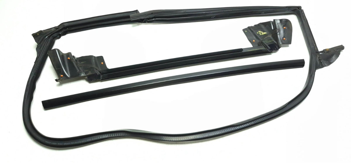 2021 Tesla Model 3 Rear Door Window Belt Molding & Door Seal Driver Side 3pcsoem
