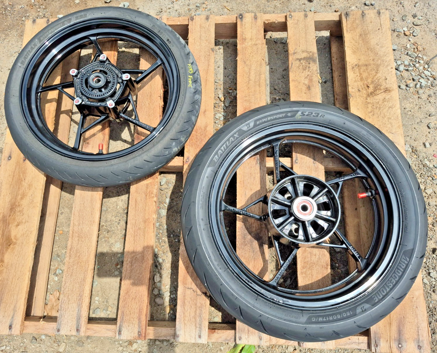 2019 Kawasaki Z400 Er400d Wheel Rim & Tire Front & Rear *straight* OEM
