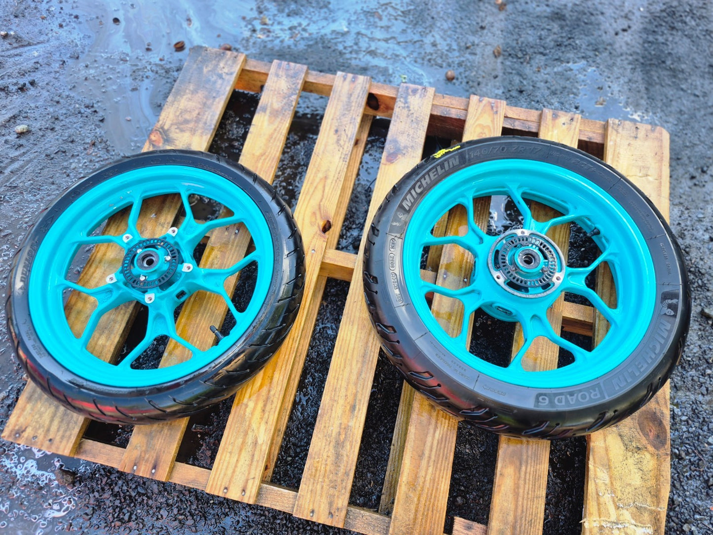 2024 Yamaha R3 Yzfr3 Wheel Rim W/tire Michelin Front & Rear Pair OEM