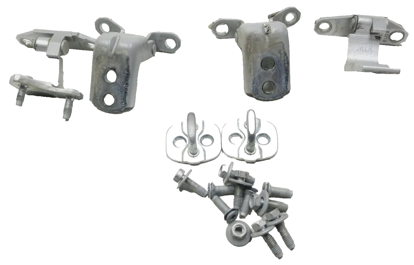 2009 Infiniti G37 Passenger Side Door Hinge & Striker 6pcs W/ Bolt 10pcs OEM