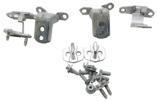 2009 Infiniti G37 Passenger Side Door Hinge & Striker 6pcs W/ Bolt 10pcs OEM