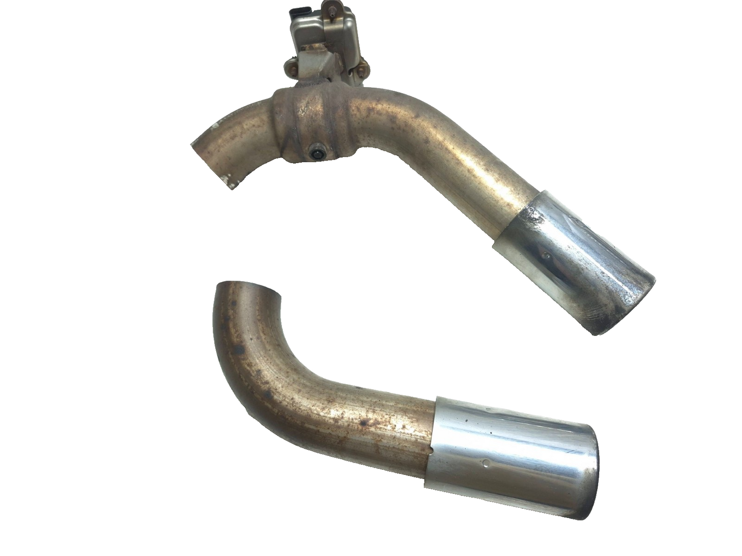 2013 BMW 328i F30 Rear Exhaust Tip W/ Exhaust Flap Actuator Set OEM