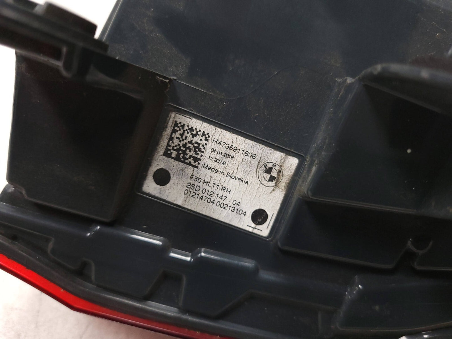 16-18 BMW 330xi F30 Tail Light Passenger Side 6911606 OEM ✅ 76k Miles