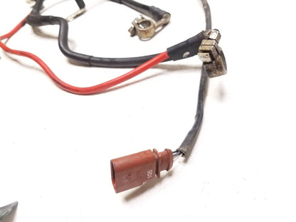2013 Volkswagen GTI Positive Negative Battery Terminal W/ Ground Cable 3pcs OEM