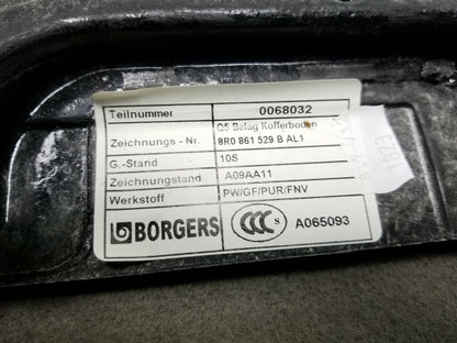 10 11 12 Audi Q5 Trunk Floor Forward Trim Cover Lining Carpet Panel OEM 72k
