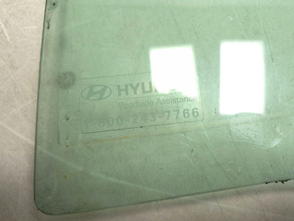 2012 Hyundai Sonata Rear Driver Door Window Glass OEM