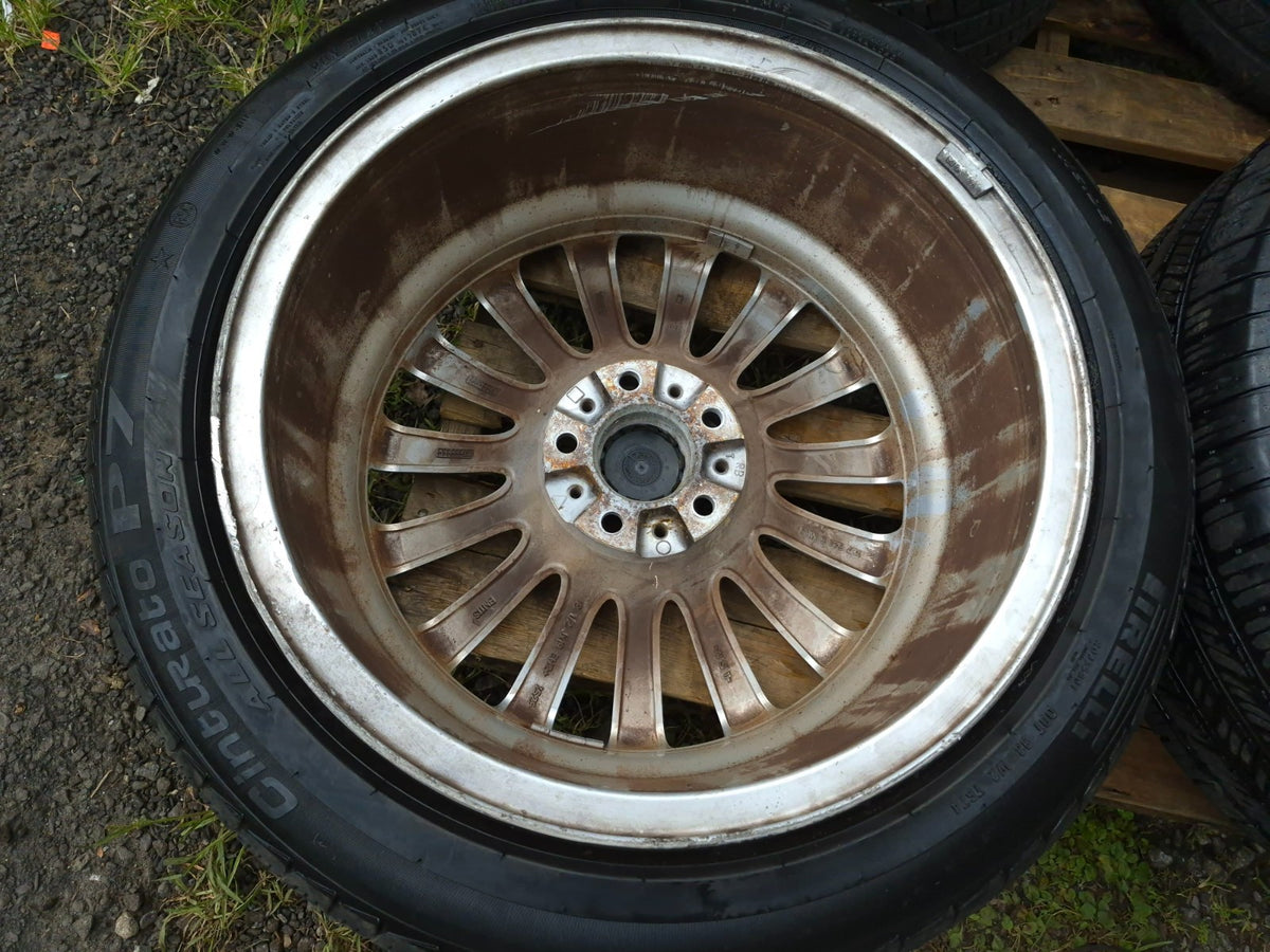 2011 BMW 750li Wheel Rim W/ Tire 245/45/r19 19x8.5j 4.8/32 Et 25 4 Pcs OEM