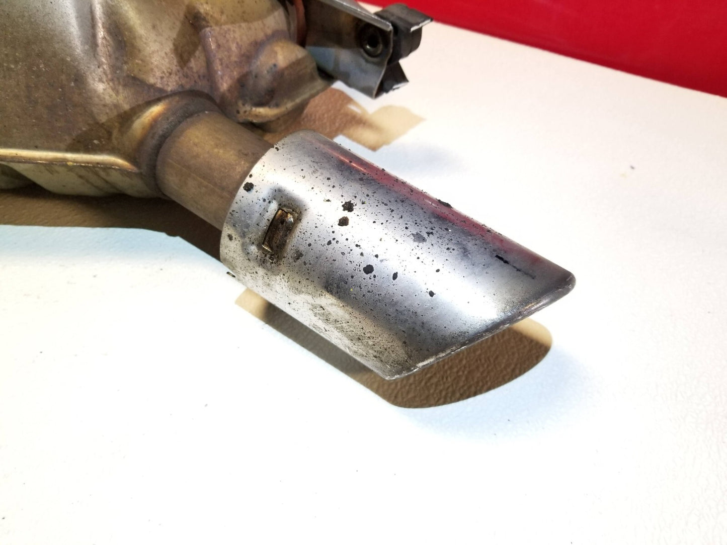 2014 Audi A6 C7 Rear Exhaust Muffler Left Driver Side 3.0t OEM