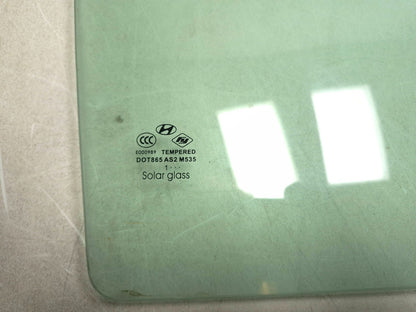 2012 Hyundai Sonata Rear Passenger Door Window Glass OEM