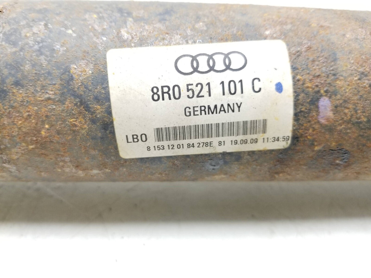 2009 - 2012 Audi Q5 Rear Drive Shaft Automatic Transmission OEM