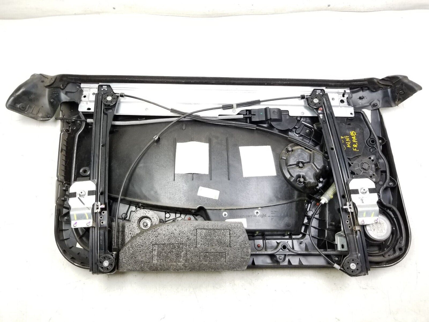 07-11 Mini Cooper Door Panel Trim & Window Regulator Front Passenger Side Rh OEM