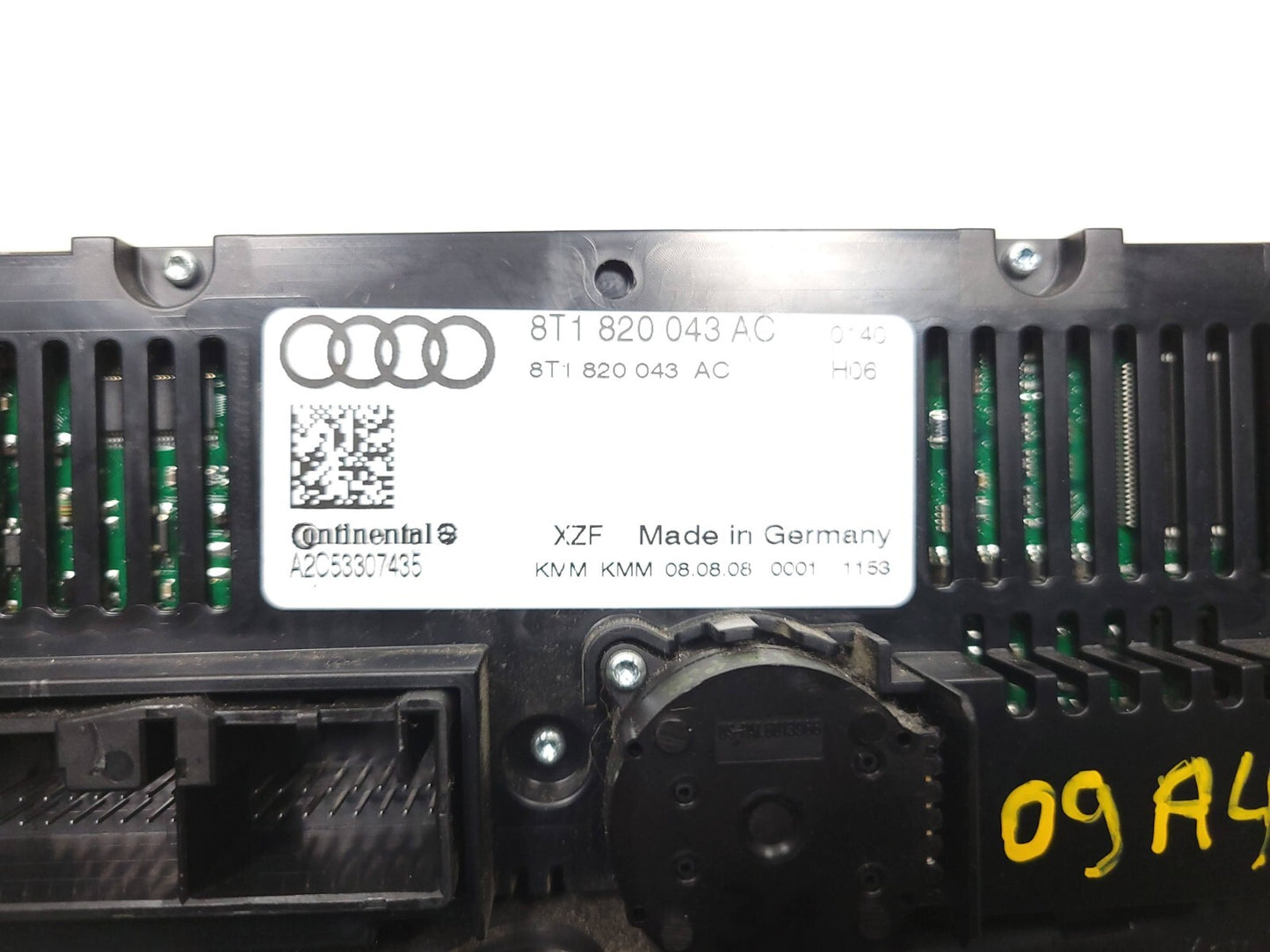 2009 - 2012 Audi A4 S4 Sedan AC Heater Control Panel OEM
