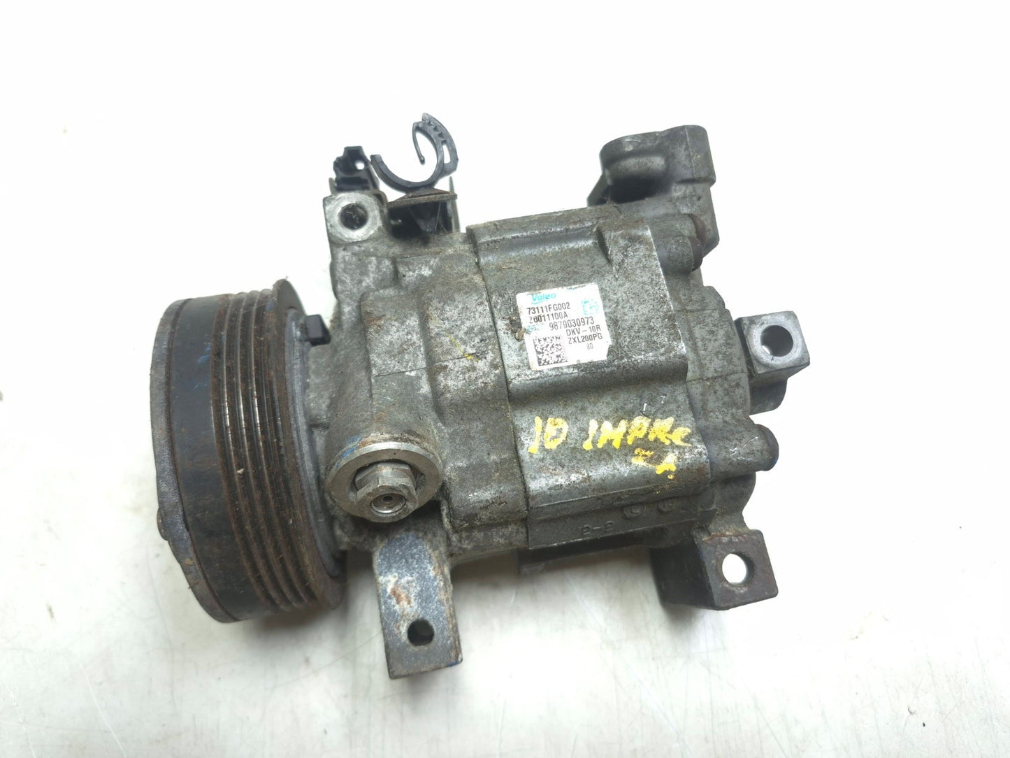 2010 Subaru Impreza 2.5l A/c Compressor OEM