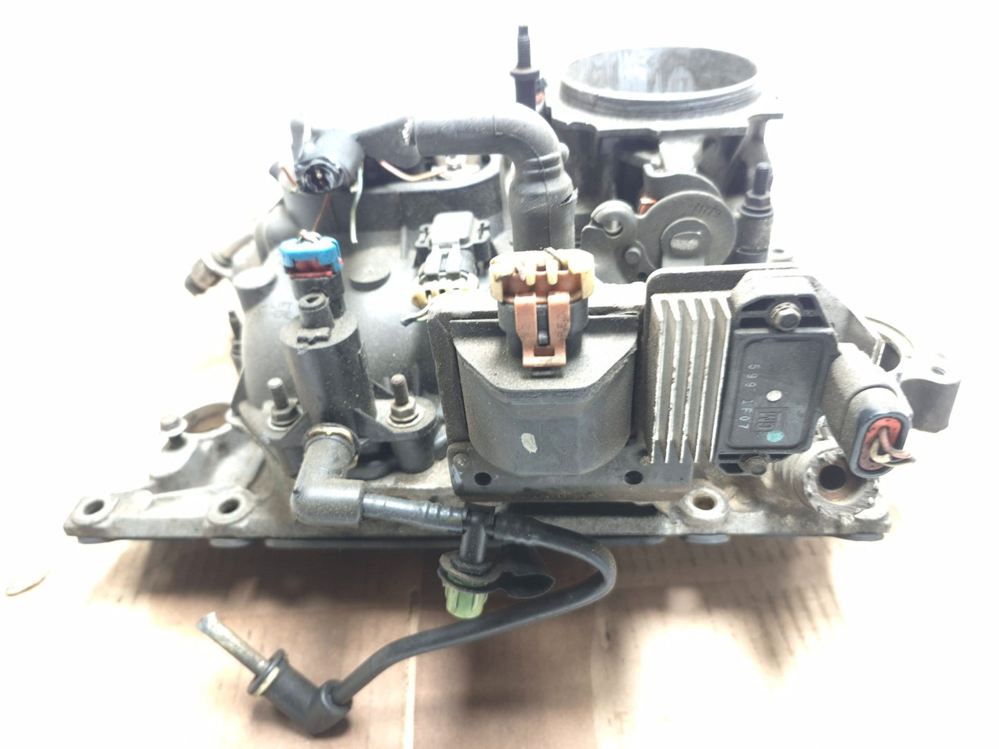 Yale Forklift V6 4.3l Engine Intake Manifold W/ Throttle Body Assy OEM