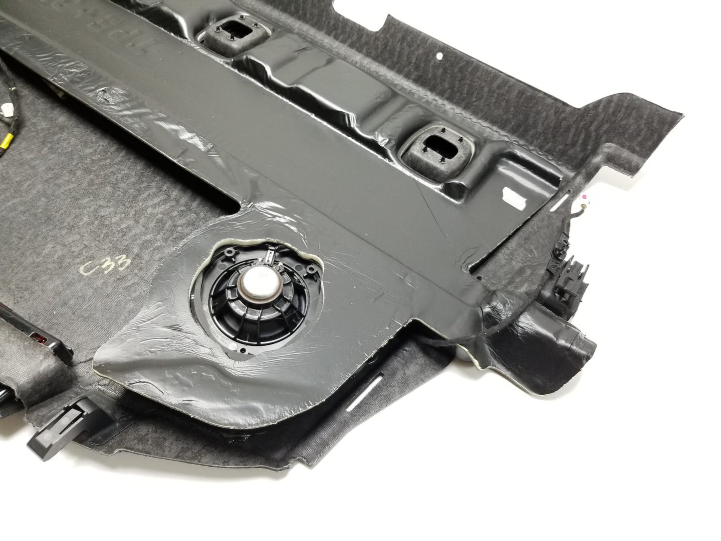 2021 Tesla Model 3 Rear Deck Shelf Package Tray Trim Panel Cover W/ Speaker OEM