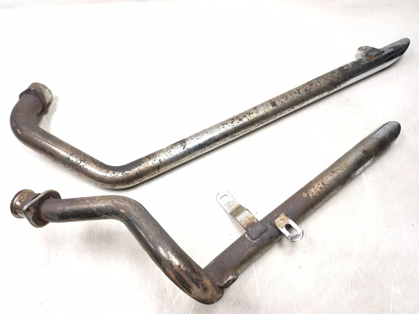 1994 Yamaha Virago Xv1100 Rear & Front Exhaust Muffler Pipe Pair OEM