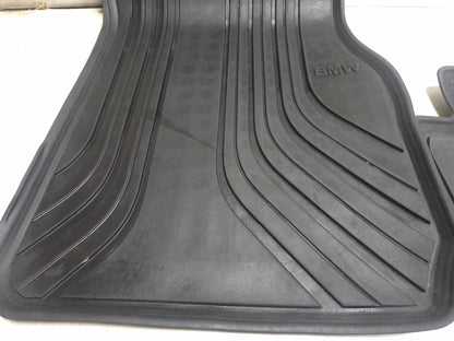 2013 BMW 328i F30 All Weather Rubber Floor Mat Front & Rear 4pcs OEM