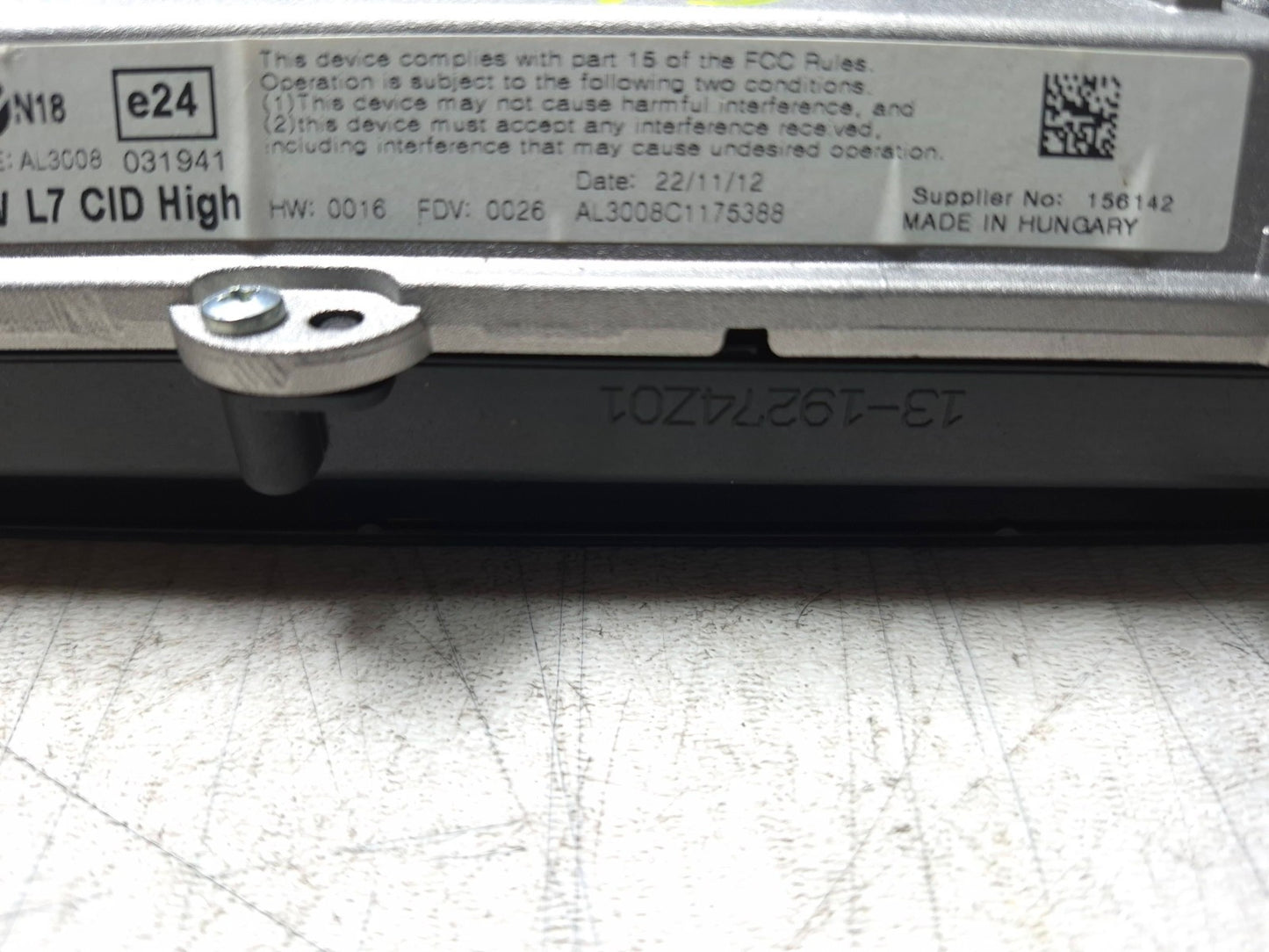 2013 BMW 328i F30 Navigation Display Screen Monitor OEM