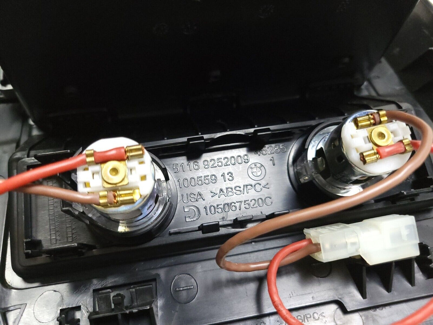 14-18 BMW X5 F15 Center Console Trim Rear W/ 12v Socket OEM