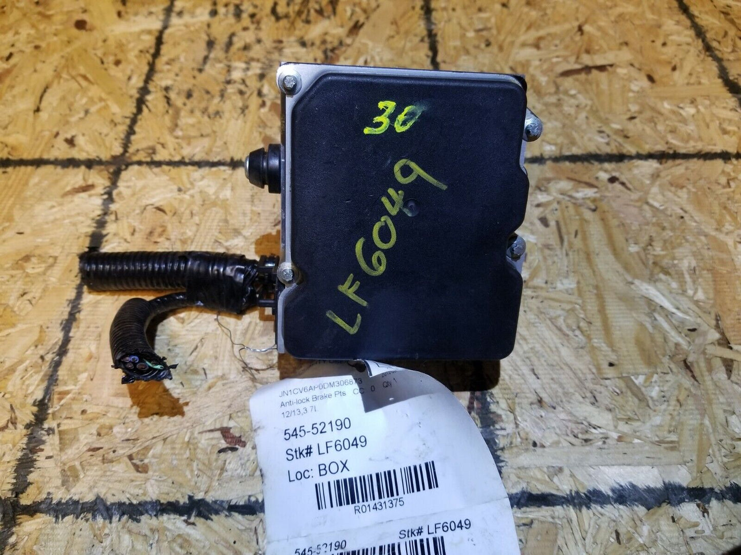 13 2013 Infiniti G37 Abs Anti Lock Brake Pump Module OEM N30