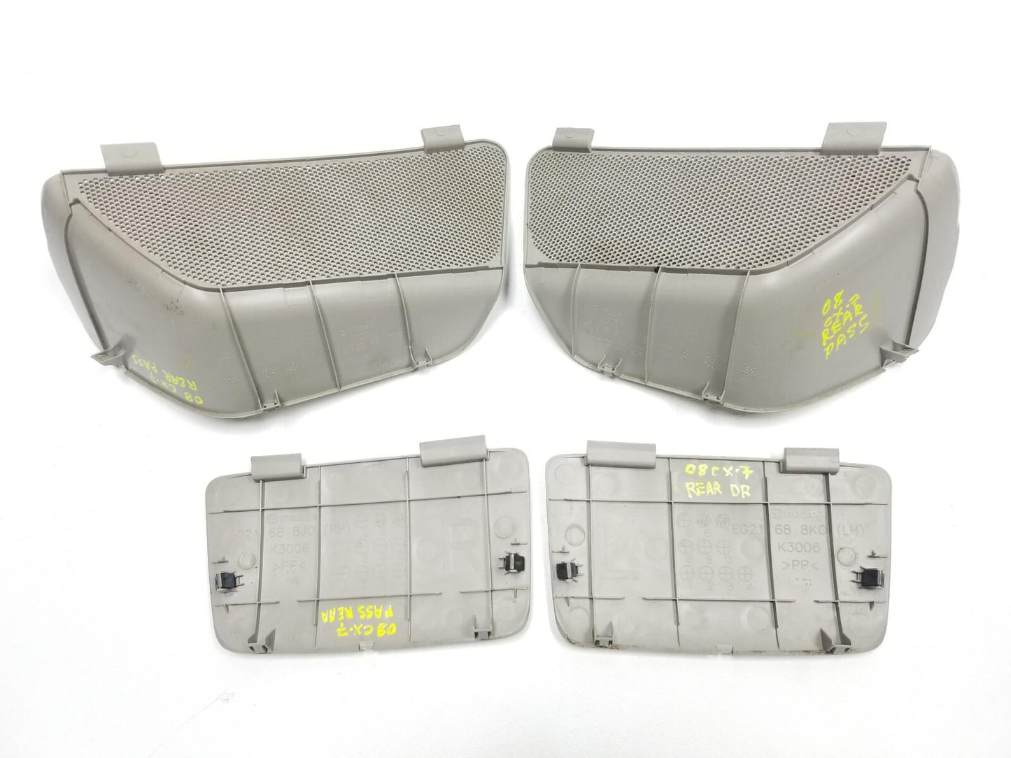 2009 Mazda Cx-7 Trunk Insert Cover Panel & Speaker Cover 4pcs OEM