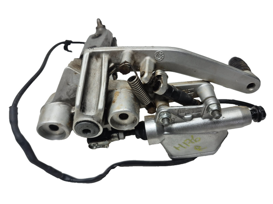 2022 Moto Guzzi V7 Front Right Foot Peg & Bracket W/ Master Cylinder & Pedal OEM