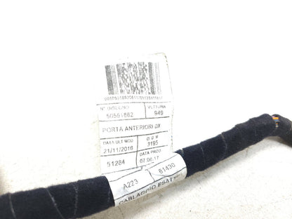 2018 Alfa Romeo Stelvio Door Wiring Harness Front Passenger Side Right OEM