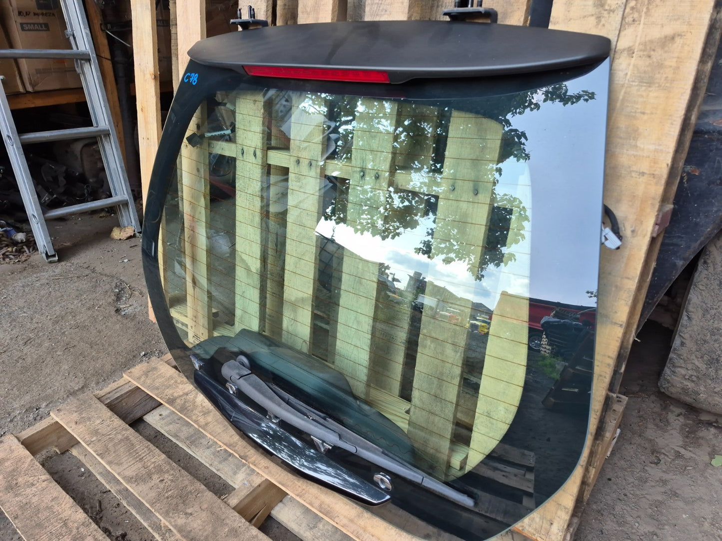 2012 Volvo C30 Rear Back Window Glass OEM