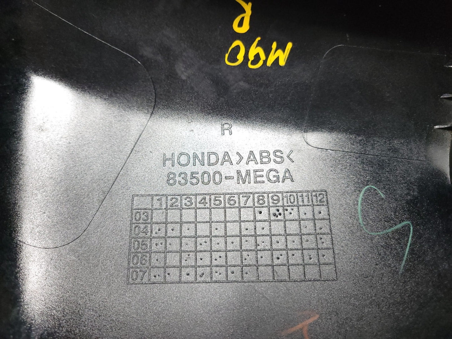 2008 Honda Shadow Aero Vt 750 Ca Right Side Cover Fairing OEM