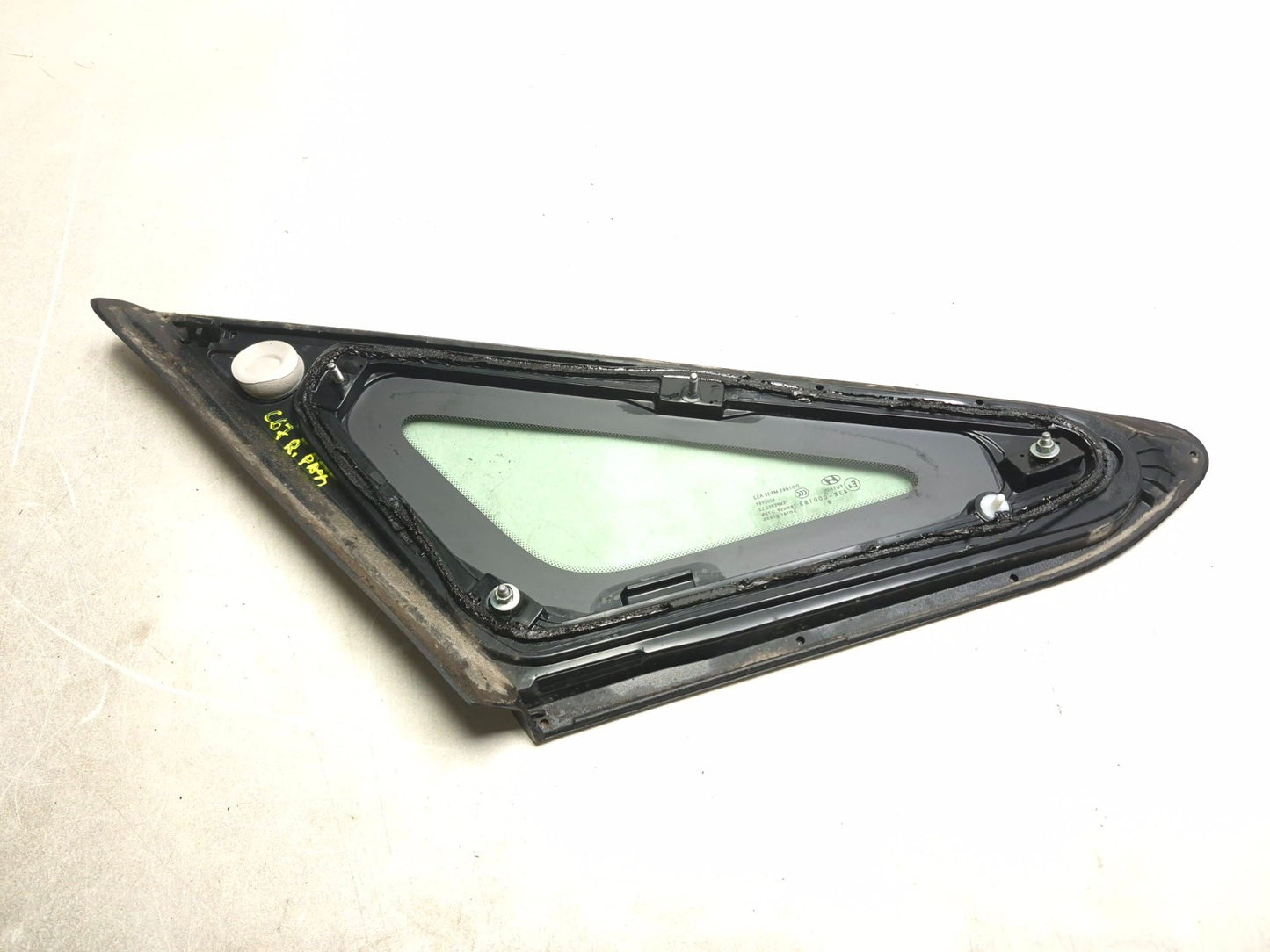 2018 Hyundai Sonata Rear Quarter Vent Glass Right Passenger Side OEM