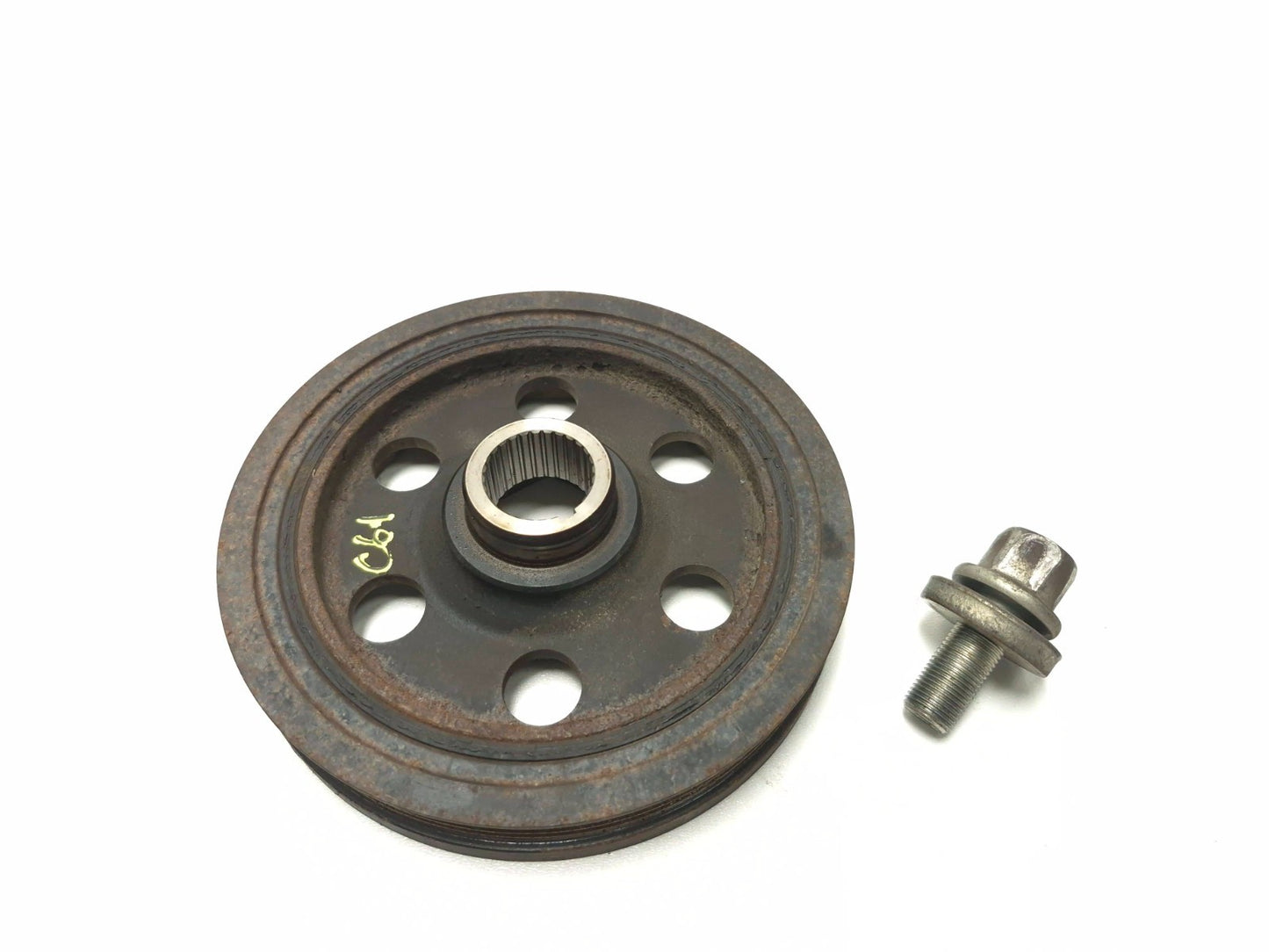 2007 Honda Fit Crankshaft Pulley Harmonic Balancer OEM