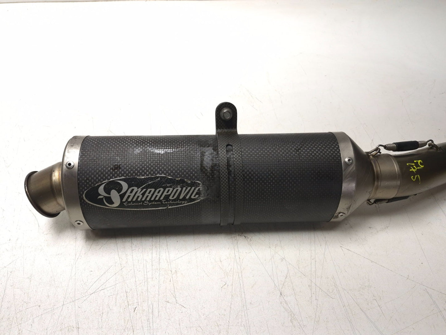 2005 Kawasaki Ninja Zx10r Exhaust Muffler Acrapovic Damaged OEM