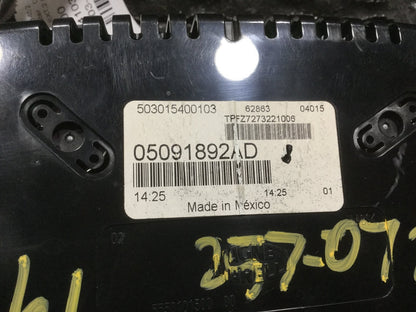 2013 Dodge Dart Rallye Instrument Cluster Speedometer OEM