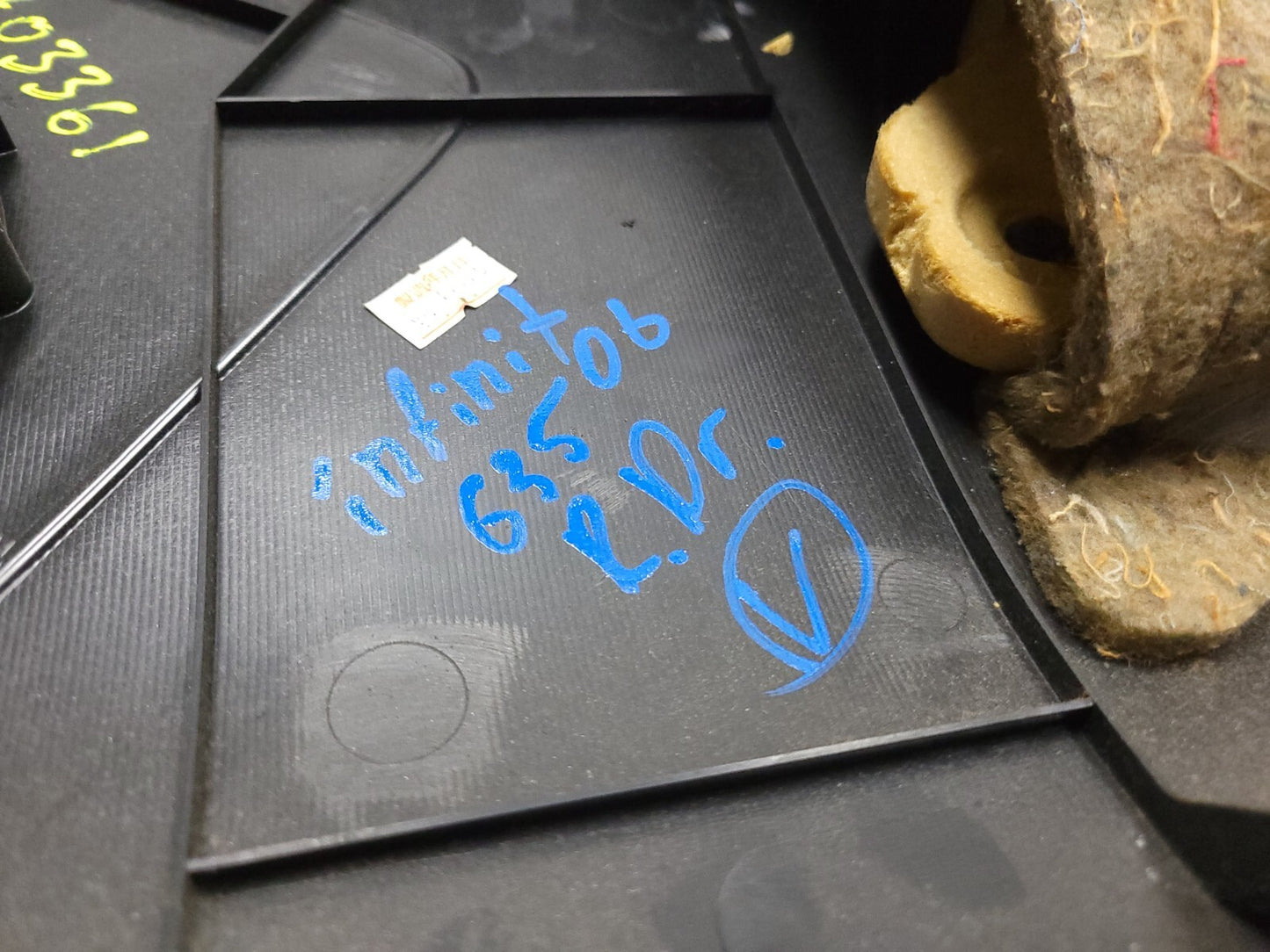 2005 2006 Infiniti G35 Sedan Door Trim Panel Rear Left Driver Side OEM