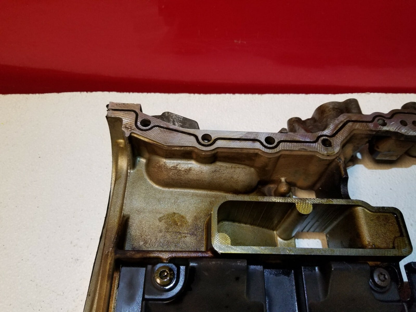 2010 Audi A5 Engine Upper Oil Pan 3.2l OEM