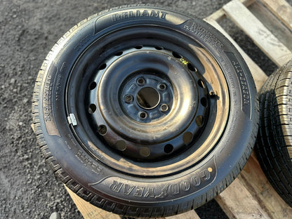 2012 Hyundai Sonata Steel Wheel Rim W/ Tire Good Year 205/55r16 10/32" 2pcs OEM