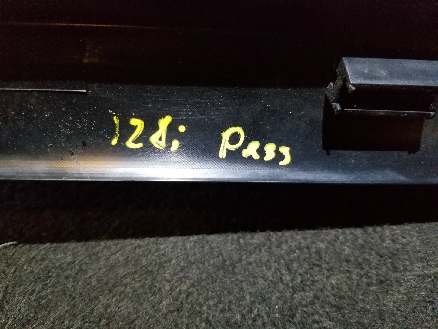 2011 2012 2013 BMW 128i Front Right Pass Door Sill Scuff Plate Trim OEM