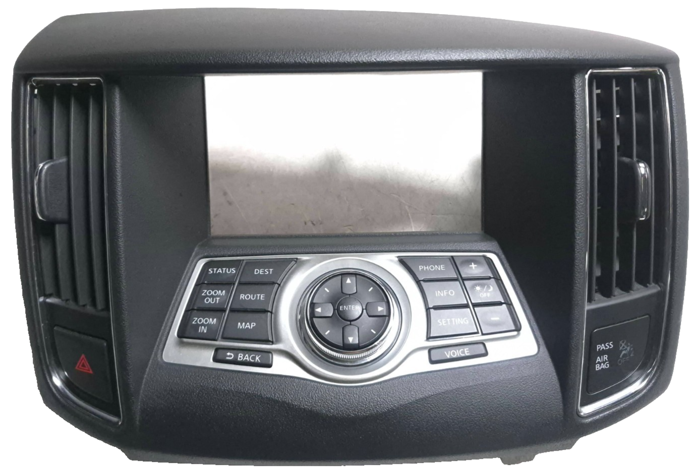 2010 Nissan Maxima Sv Navigation Radio Audio Control Bezel Panel W/ Grille OEM