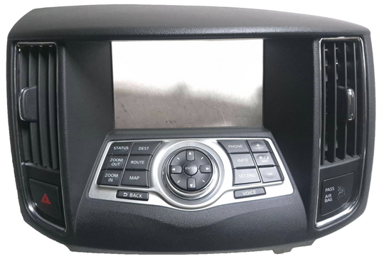 2010 Nissan Maxima Sv Navigation Radio Audio Control Bezel Panel W/ Grille OEM
