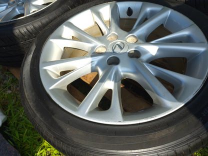 2010 Lexus Hs250h Wheel Rim W/ Tire 225/45/r18 18x7.5j Et39 7/32 4 Pcs OEM