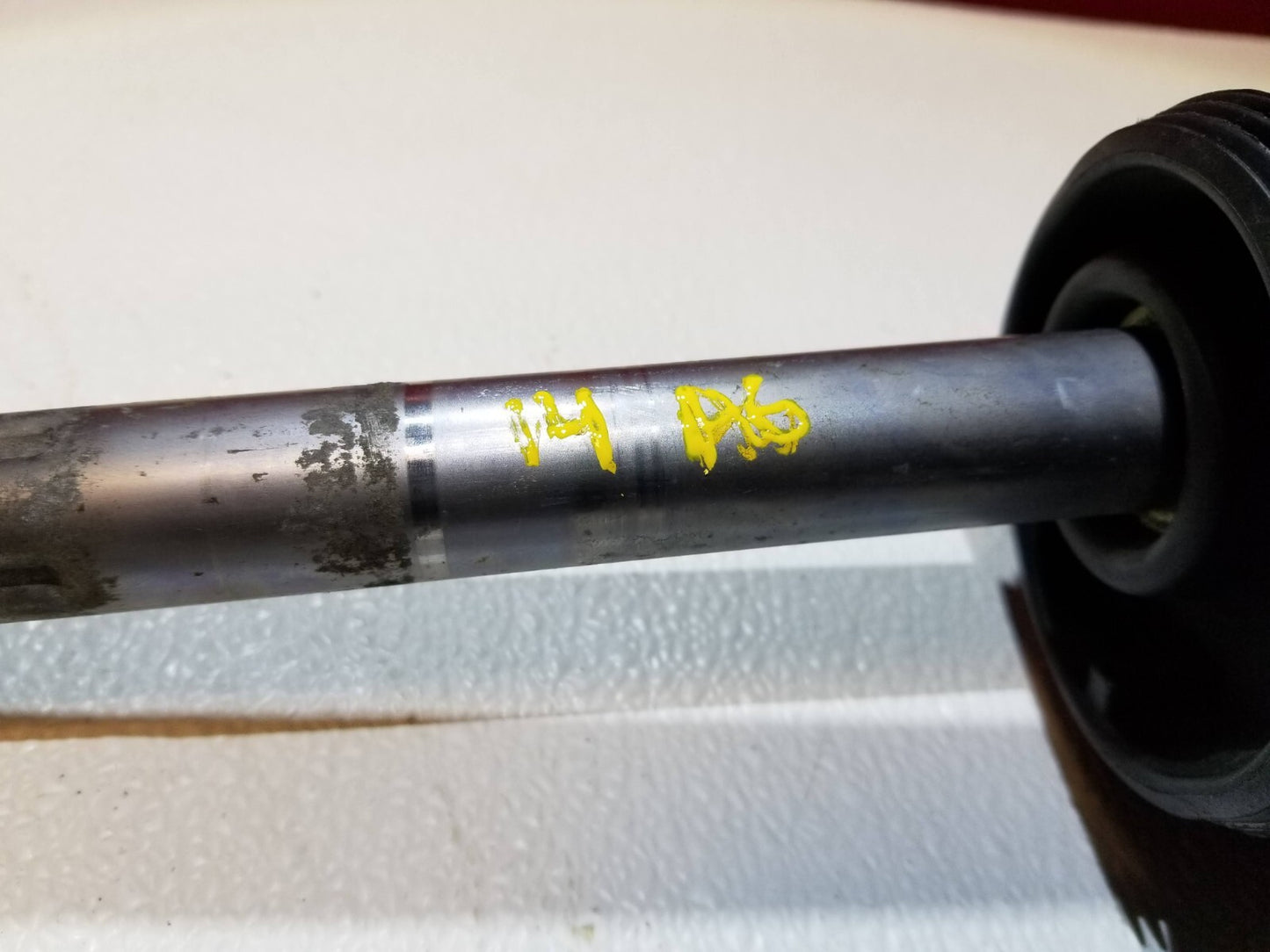 2014 Audi A6 Steering Column Intermediate Shaft W/ Boot Cover OEM