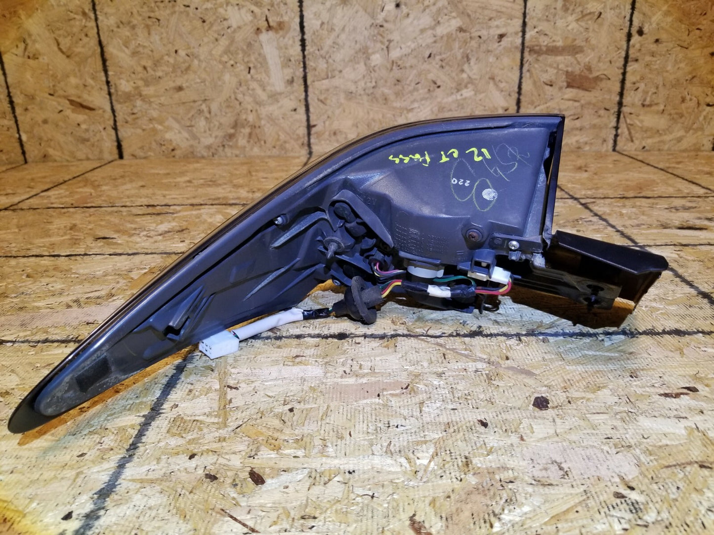 2012 Lexus Ct200h Tail Light Rear Passenger Side Right OEM