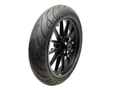 20 - 24 Benelli 302s Front Wheel Rim & Tire 120/70r17 Straight OEM 1609 Miles