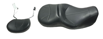 2007 Harley Touring Street Glide Seat & Passenger Backrest Pair OEM