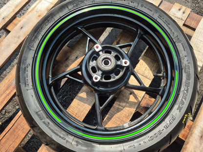 2023 Kawasaki Ninja 400 Ex400 Rear Wheel Rim & Tire  OEM