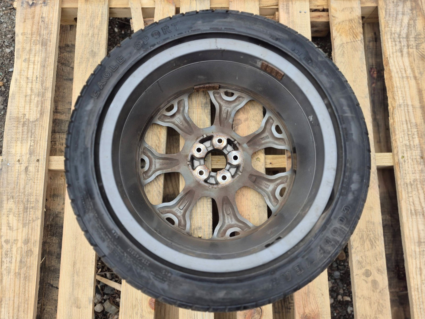 2014 Fiat 500l Trekking Wheel Rim W/ Tire Good Year  225/45 R17 2 Pcs OEM