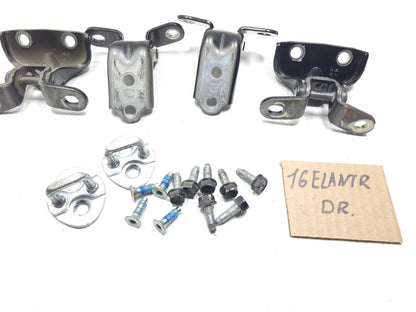 2016 Hyundai Elantra Door Hinge Front & Rear Left Driver Side Set OEM