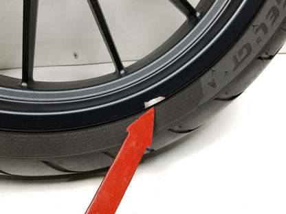 2022 Benelli 302s Front Wheel Rim & Tire 120/70r17 Straight OEM
