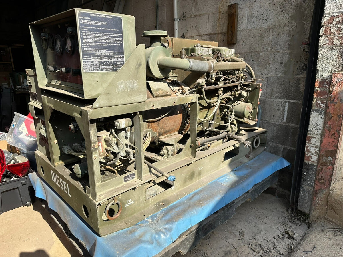 Diesel Generator Engine Mep-003a 10kw 60hz 6-hours Not Working.*need Fuel Line*